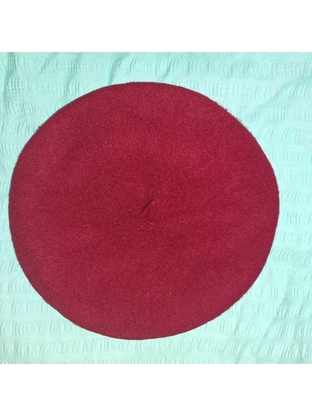 Vintage Wool Raspberry Beret One Size